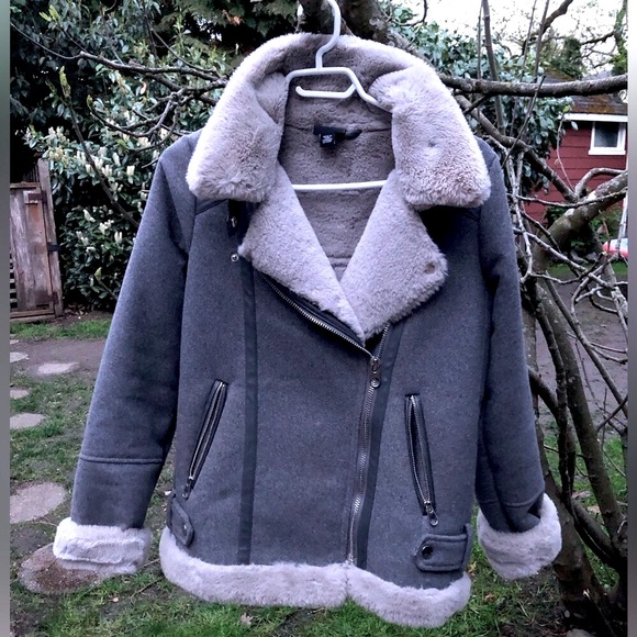 Women’s Extra Cozy Moto Jacket With Faux Fur Lining Size XS. - Picture 3 of 6